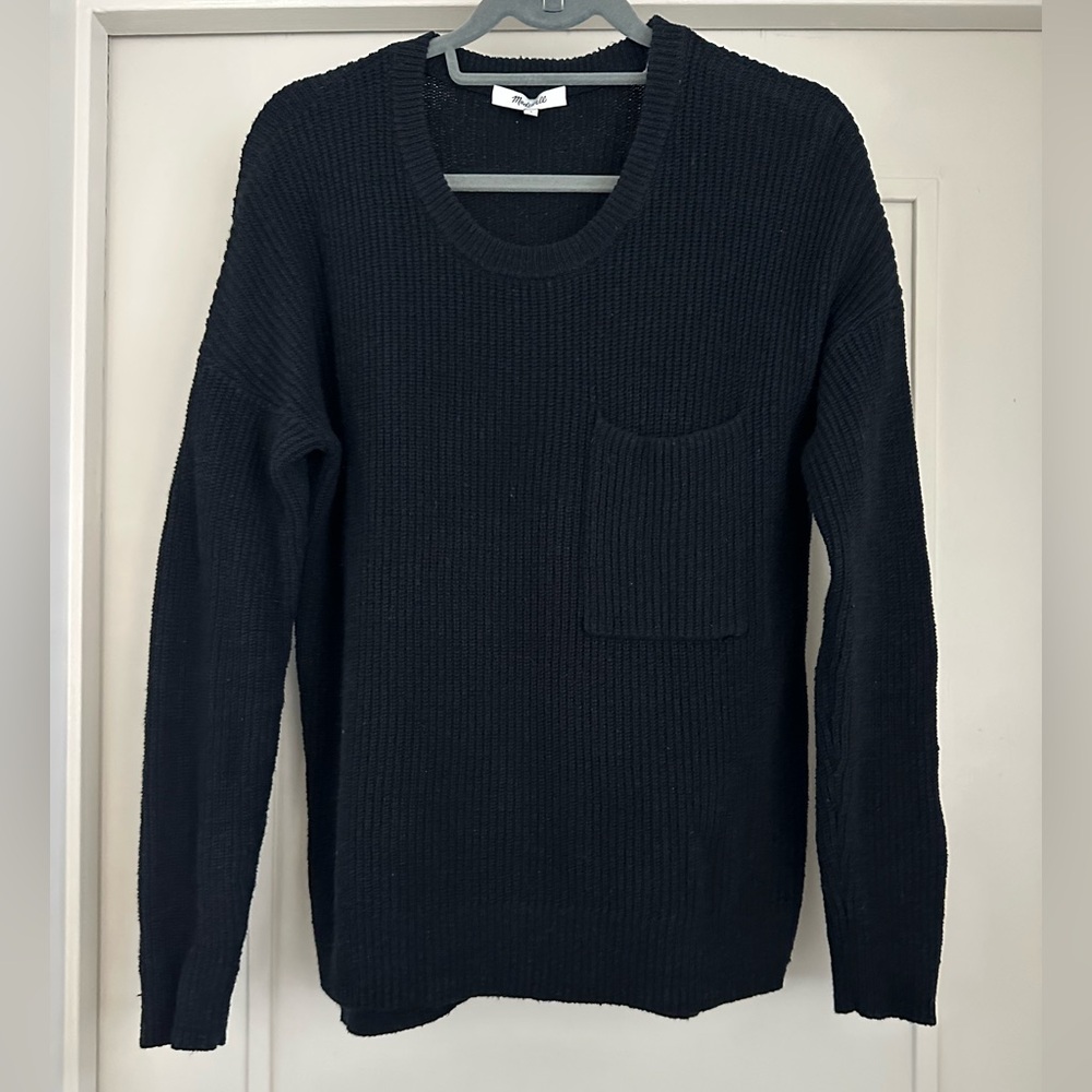 Madewell Black Crewneck Sweater